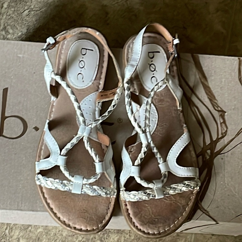 B.O.C. Womens "Like New" Pandy Comfort Strappy Sandals